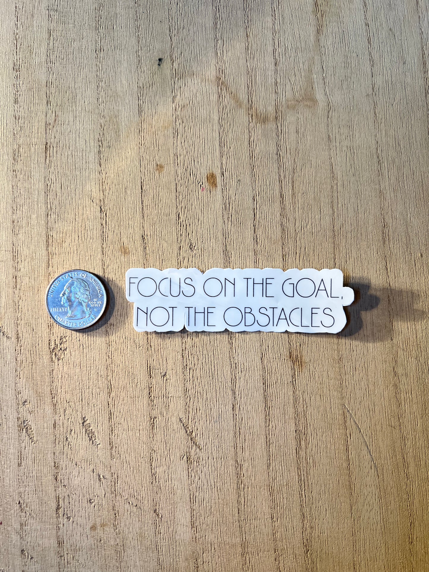 "Focus & Finish" Motivation Sticker