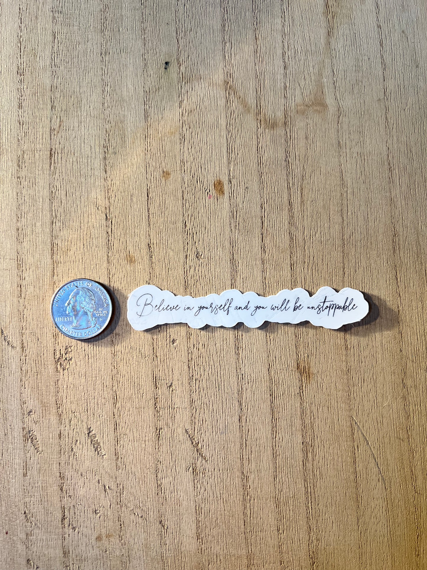 "Believe In Yourself" Motivation Sticker