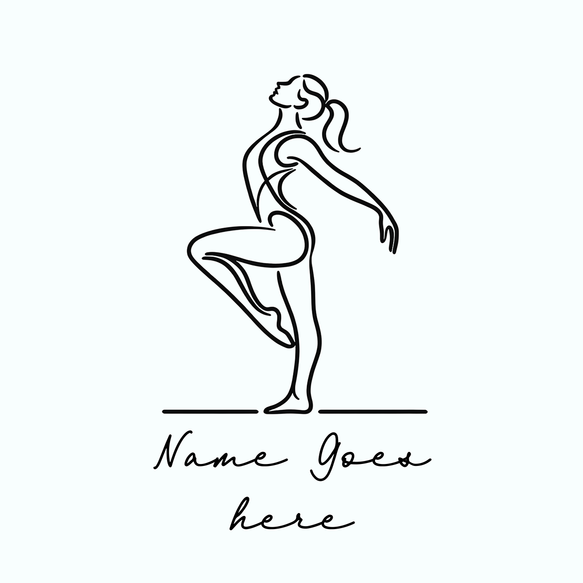 "Elegance in Motion" Personalized Gymnast Sticker